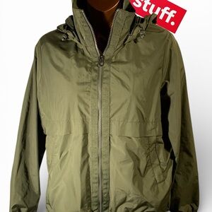 Athletic Works Men's Olive Windbreaker